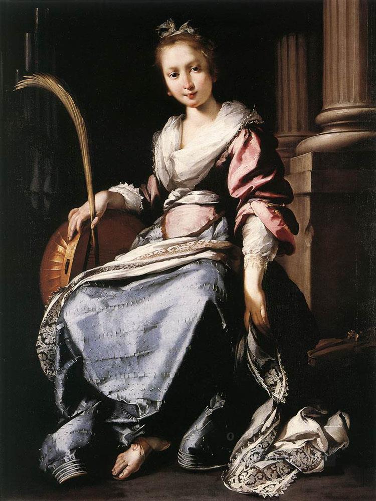 St Cecilia Italian Baroque Bernardo Strozzi Oil Paintings